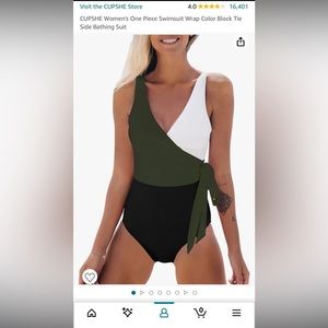 Women’s Cupshe colorblock swimsuit, size M